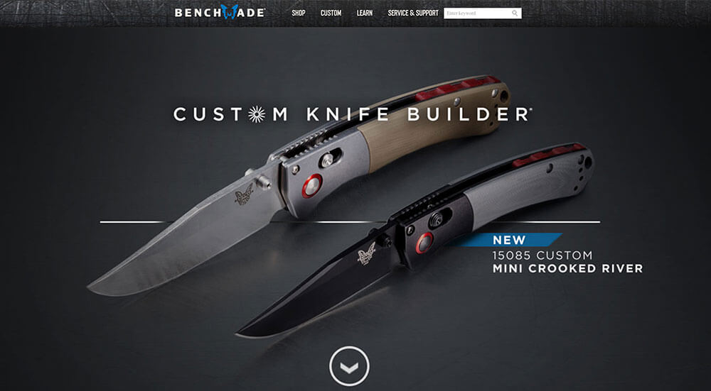 Benchmade customize screenshot