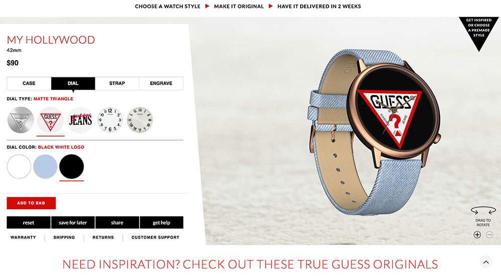 Guess/Timex screenshot