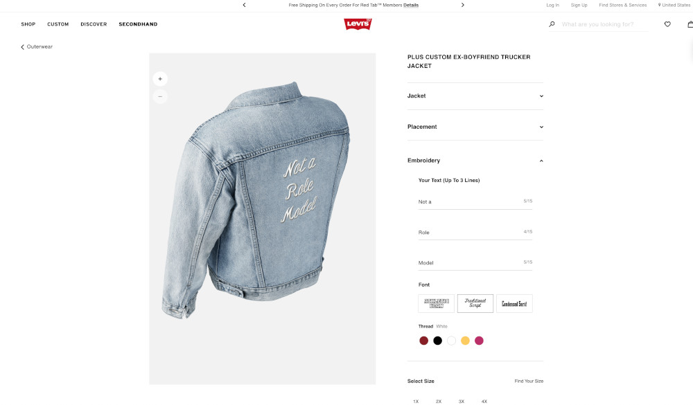 LEVI'S® Clothing Customizer - Spectrum
